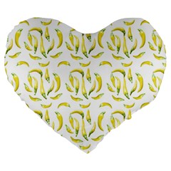 Chilli Pepers Pattern Motif Large 19  Premium Heart Shape Cushions by dflcprints