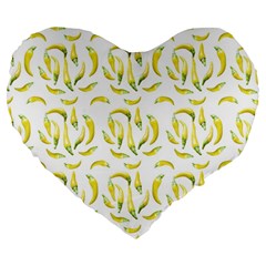 Chilli Pepers Pattern Motif Large 19  Premium Flano Heart Shape Cushions by dflcprints