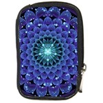 Accordant Electric Blue Fractal Flower Mandala Compact Camera Cases Front