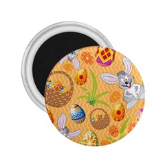 Easter Bunny And Egg Basket 2 25  Magnets by allthingseveryone