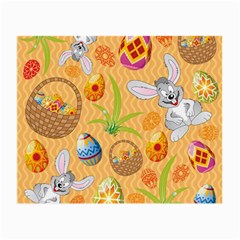 Easter Bunny And Egg Basket Small Glasses Cloth (2-side) by allthingseveryone