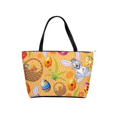 Easter Bunny And Egg Basket Shoulder Handbags by allthingseveryone