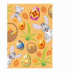 Easter Bunny And Egg Basket Large Garden Flag (two Sides) by allthingseveryone