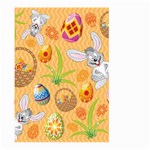 Easter Bunny And Egg Basket Large Garden Flag (Two Sides) Back