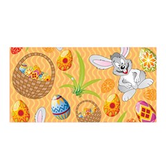 Easter Bunny And Egg Basket Satin Wrap by allthingseveryone