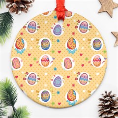 Fun Easter Eggs Ornament (round) by allthingseveryone