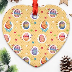 Fun Easter Eggs Ornament (heart) by allthingseveryone