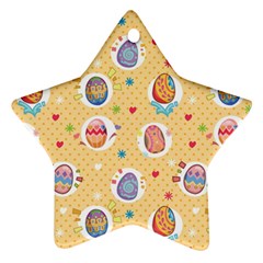 Fun Easter Eggs Star Ornament (two Sides) by allthingseveryone