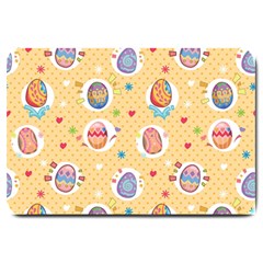 Fun Easter Eggs Large Doormat  by allthingseveryone