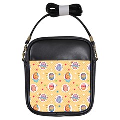 Fun Easter Eggs Girls Sling Bags by allthingseveryone