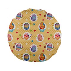 Fun Easter Eggs Standard 15  Premium Round Cushions by allthingseveryone