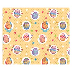 Fun Easter Eggs Double Sided Flano Blanket (small)  by allthingseveryone