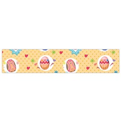 Fun Easter Eggs Small Flano Scarf by allthingseveryone