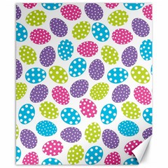 Polka Dot Easter Eggs Canvas 8  X 10  by allthingseveryone