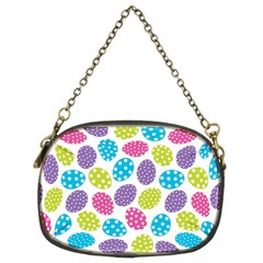 Polka Dot Easter Eggs Chain Purses (two Sides)  by allthingseveryone