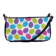 Polka Dot Easter Eggs Shoulder Clutch Bags by allthingseveryone