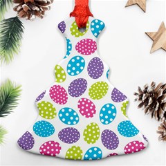 Polka Dot Easter Eggs Christmas Tree Ornament (two Sides) by allthingseveryone