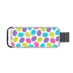 Polka Dot Easter Eggs Portable Usb Flash (two Sides) by allthingseveryone