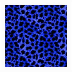 Blue Cheetah Print  Medium Glasses Cloth (2-Side)