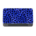 Blue Cheetah Print  Memory Card Reader with CF Front