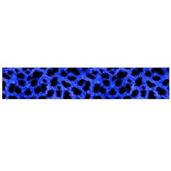 Blue Cheetah Print  Large Flano Scarf 