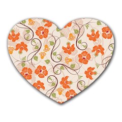 Honeysuckle Delight Heart Mousepads by allthingseveryone