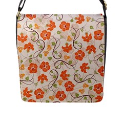 Honeysuckle Delight Flap Messenger Bag (l) 