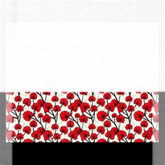 Red Flowers Rectangular Jigsaw Puzzl by allthingseveryone