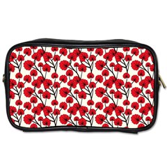 Red Flowers Toiletries Bags by allthingseveryone