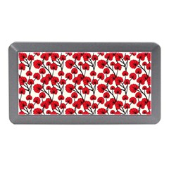 Red Flowers Memory Card Reader (mini) by allthingseveryone