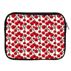 Red Flowers Apple Ipad 2/3/4 Zipper Cases by allthingseveryone