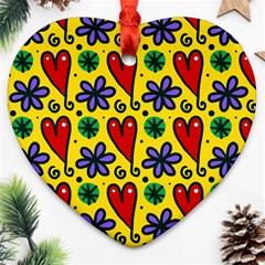 Spring Love Ornament (heart) by allthingseveryone