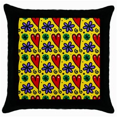 Spring Love Throw Pillow Case (black) by allthingseveryone