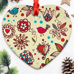 Spring Time Fun Ornament (heart) by allthingseveryone