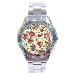 Spring Time Fun Stainless Steel Analogue Watch by allthingseveryone