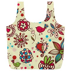 Spring Time Fun Full Print Recycle Bags (l) 