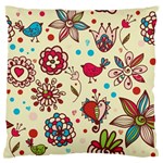 Spring Time Fun Large Flano Cushion Case (One Side) Front