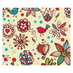 Spring Time Fun Double Sided Flano Blanket (small)  by allthingseveryone