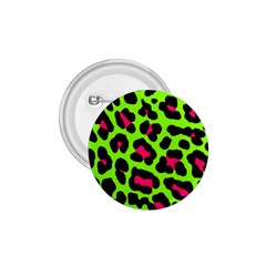 Neon Green Leopard Print 1.75  Buttons