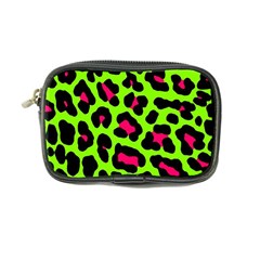 Neon Green Leopard Print Coin Purse by allthingseveryone