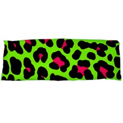 Neon Green Leopard Print Body Pillow Case (Dakimakura)