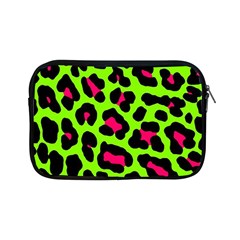 Neon Green Leopard Print Apple iPad Mini Zipper Cases