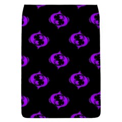 Purple Pisces On Black Background Flap Covers (s)  by allthingseveryone