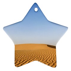 Desert Dunes With Blue Sky Ornament (star) by Ucco