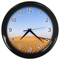 Desert Dunes With Blue Sky Wall Clocks (black) by Ucco