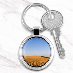 Desert Dunes With Blue Sky Key Chains (round)  by Ucco