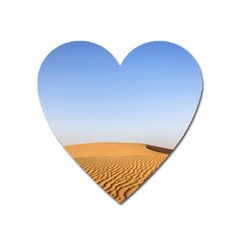 Desert Dunes With Blue Sky Heart Magnet by Ucco