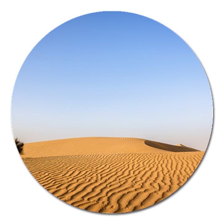 Desert Dunes With Blue Sky Magnet 5  (Round)