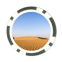 Desert Dunes With Blue Sky Poker Chip Card Guard by Ucco