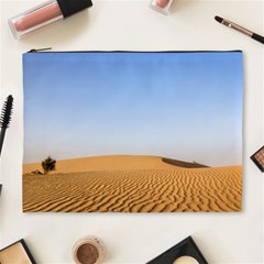 Desert Dunes With Blue Sky Cosmetic Bag (xl) by Ucco